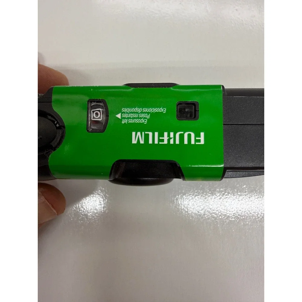 Fujifilm QuickSnap Flash 400 Single Use 35mm Film Camera 27 Exp Black Green